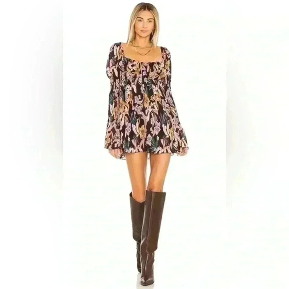 House of Harlow 1960 x REVOLVE Brock Mini Dress in Black Size S - Picture 1 of 5